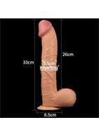 Гигантский фаллоимитатор на присоске 12" Long King-Sized Realistic Dildo (33 см)