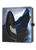 Чёрный клиторальный стимулятор Womanizer - DUO с вагинальным отростком