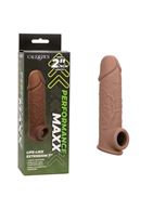 Коричневая удлиняющая насадка на член Life-Like Extension 7” (17,75 см)