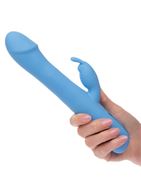 Голубой вибратор кролик Elite Rotating Rabbit (23,5 см)