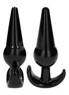 Набор из 4 черных анальных пробок N 80 4-Piece Butt Plug Set