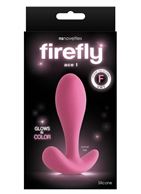 Розовая силиконовая анальная пробка Firefly - Ace I Plug (10,2 см)