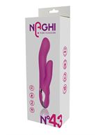 Розовый вибратор кролик NAGHI NO.43 RECHARGEABLE DUO VIBRATOR (23 см)