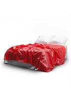 Красное виниловое покрывало (230 х 180 см)