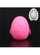 Рельефный мастурбатор EGG в розовом футляре