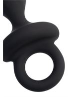 Черная анальная пробка Strob S (11,7 см)