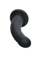 Черный анальный фаллоимитатор Serpens (14 см)