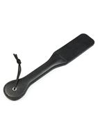 Черная гладкая шлепалка SLAVE (38 см)