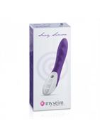 Фиолетовый вибратор Mystim Sassy Simon - 27 см.