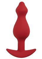 Бордовая анальная пробка Libra L (14,2 см)