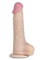 Телесный перезаряжаемый вибратор реалистик из неоскин (21,5 см)