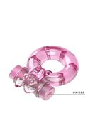 Розовое эрекционное кольцо Ring с вибрацией