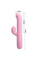 Розовый вибратор ротатор Truman (23,8 см)