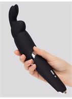 Черный вибратор Rabbit Rechargeable Wand Vibrator (26,7 см)