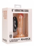 Телесный вибратор реалистик Vibrating Realistic Cock 6" (15 см)