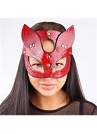 Красная игровая маска с ушками