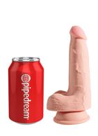 Телесный фаллоимитатор на присоске 5" Triple Density Cock with Balls (17,78 см)