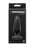 Черная конусовидная анальная пробка Elements Plug № 5 (10,1 см)