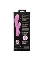 Розовый ультрагибкий вибратор кролик Zoie (17,75 см)