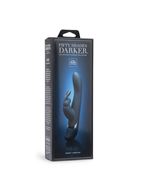 Тёмно-синий вибратор DARKER OH MY RABBIT VIBRATOR - 25,4 см.