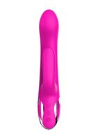 Розовый вибратор кролик NAGHI NO.43 RECHARGEABLE DUO VIBRATOR (23 см)