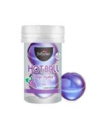 Лубрикант на масляной основе Hot Ball Beija Muito с ароматом винограда (2 шарика по 3 гр.)
