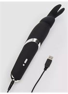 Черный вибратор Rabbit Rechargeable Wand Vibrator (26,7 см)