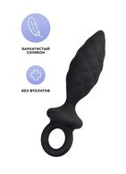 Черная анальная пробка Strob M (13,5 см)