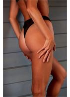 Высокие трусики стринги из сетки