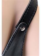 Черное БДСМ бикини TOYFA Theatre с металлическим декором