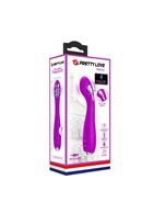 Лиловый вибратор Hector с электростимуляцией (19,5 см)