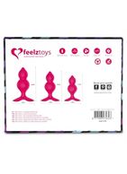 Набор из 3 розовых анальный пробок Bibi Twin Butt Plug Set