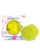 Желтая губка для ванны с вибропулей Vibrating Bath Sponge