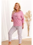 Хлопковая женская пижама Roza Plus SIze с брючками