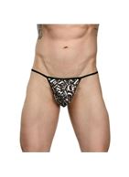 Мужские трусы-стринги с принтом в виде букв