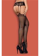Чулки-сетка с поясом