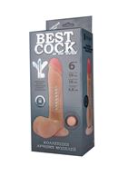 Телесный фаллоимитатор на присоске F&F BEST COCK 6" (19 см)