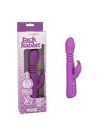 Фиолетовый вибратор кролик Elite Thrusting Rabbit с возвратно-поступательными движениями (23,5 см)