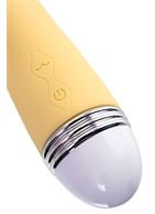 Желтый вибратор Calla классической формы (22 см)