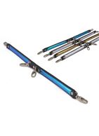 Черная распорка с синей вставкой и 4 карабинами