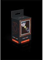 Золотистая анальная пробка с зелёным кристаллом (7 см)