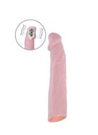 Телесная насадка для пениса с вибрацией Sex Expert (18 см)