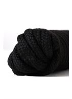 Черная текстильная веревка для бондажа - 1 м.