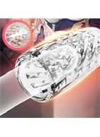 Прозрачный сквозной мастурбатор Yoni