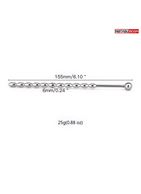 Металлический уретральный плаг елочка без ограничителя (15,5 см)