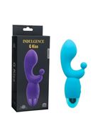 Голубой вибратор INDULGENCE Rechargeable G Kiss (16,5 см)