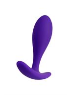 Фиолетовая удлиненная анальная пробка (7,2 см)