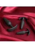 Набор из 3 черных анальных пробок