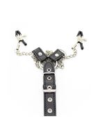 Зажимы для сосков с ремешком и кольцом для пениса