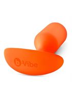 Оранжевая анальная пробка для ношения B-vibe Snug Plug 3 (12,7 см)